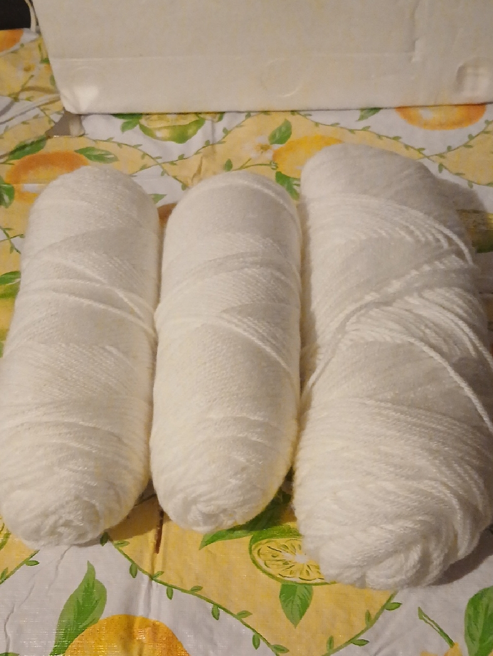 Soft White Yarn Skeins - 3 Pack
